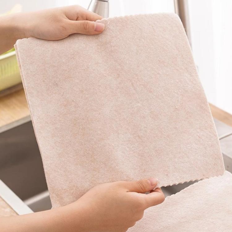 20pcs /Pack Thickened Loofah Rag Plant Fiber Oil-absorbing Kitchen Dishcloth, Size: 25x25cm