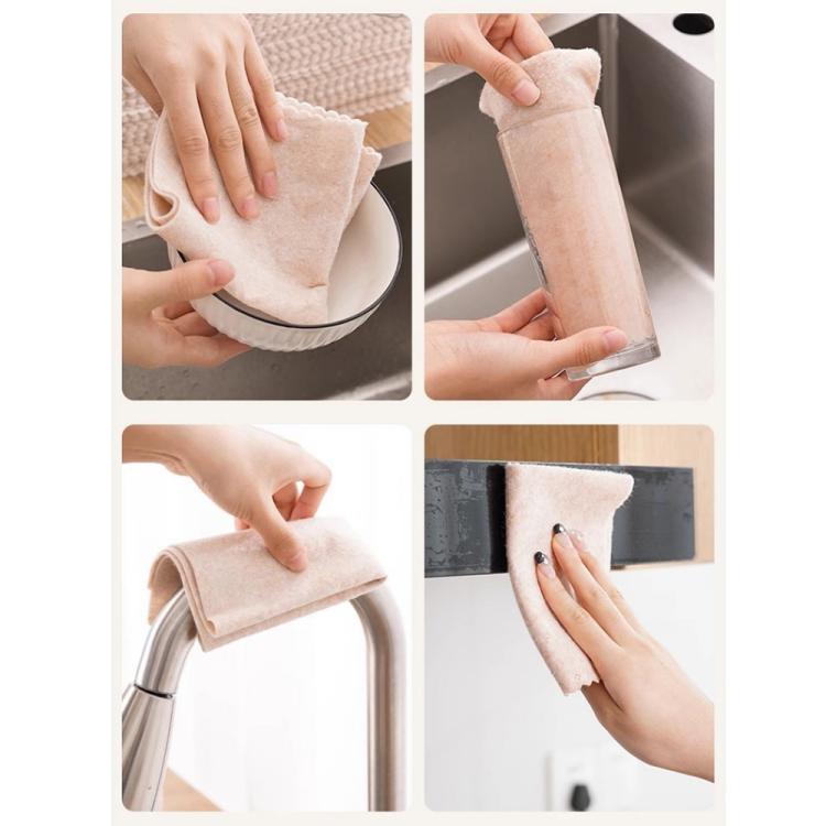 20pcs /Pack Thickened Loofah Rag Plant Fiber Oil-absorbing Kitchen Dishcloth, Size: 20x20cm