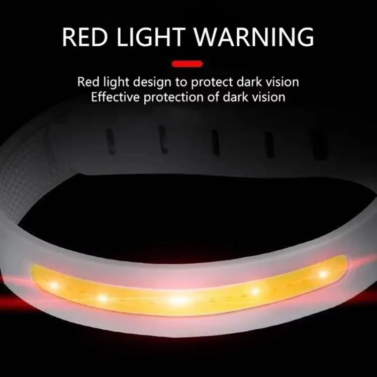 Rechargeable COB Armband Light Night Running Safety Warning Arm Leg Wristband Light - Gray