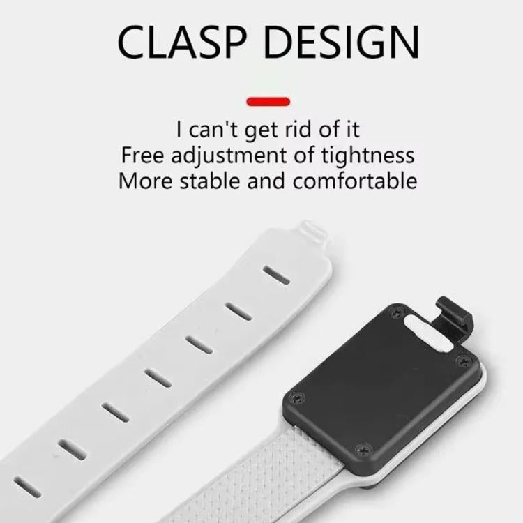 Rechargeable COB Armband Light Night Running Safety Warning Arm Leg Wristband Light - Gray