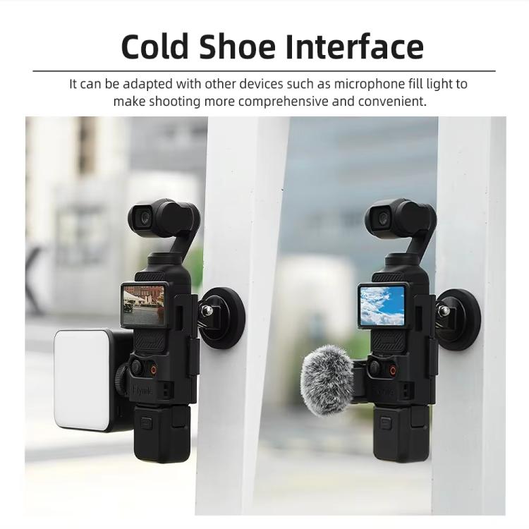 6pcs /Set For DJI Osmo Pocket 3 Flymile Magnetic Bracket Fixed Base Back Clip Adapter Bezel Accessories