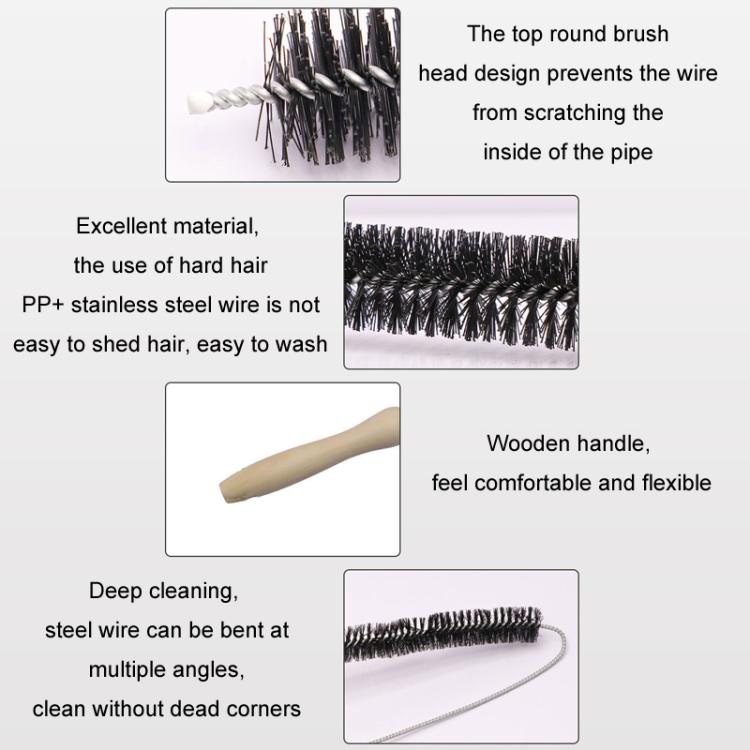 Long-handled Pipe Cleaning Brush Washing Machines Without Disassembly, Specifications: Full-hair
