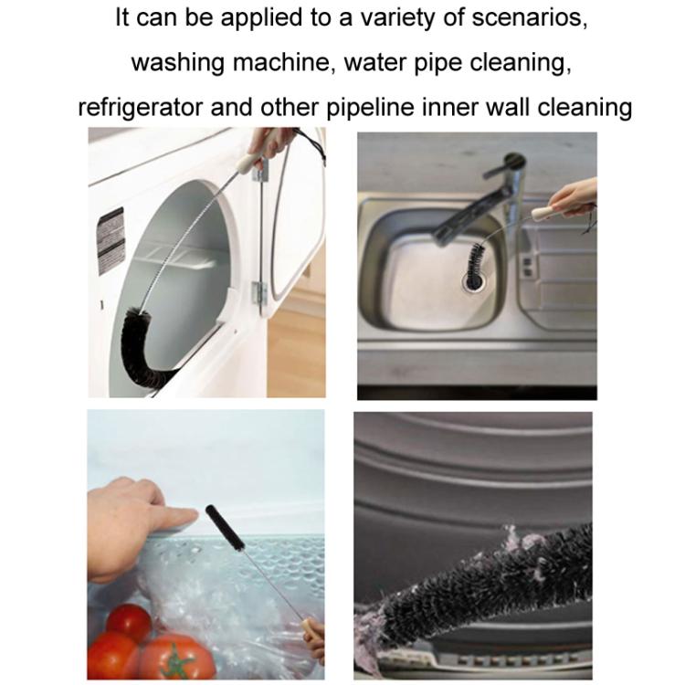 Long-handled Pipe Cleaning Brush Washing Machines Without Disassembly, Specifications: Full-hair