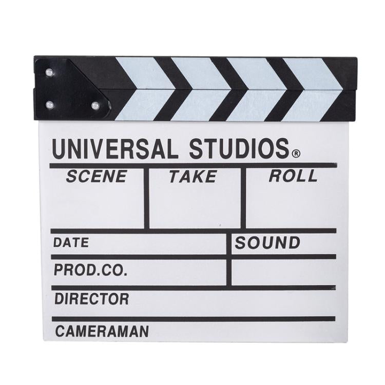 Wooden Director Board Shooting Video Movie City Scene Record Board Photography Props, Style: Large U White