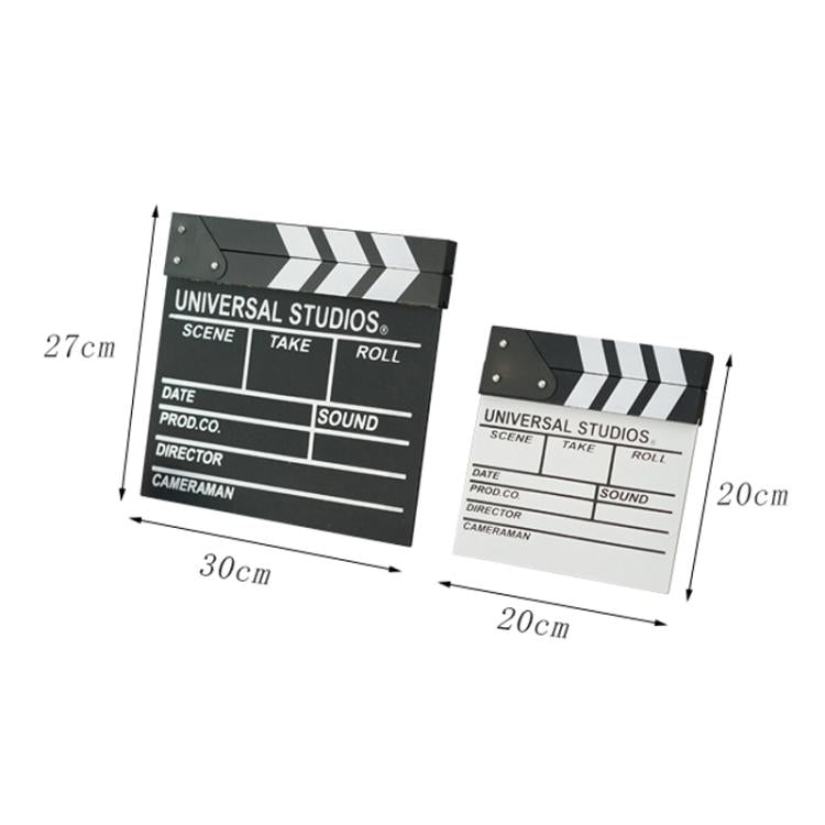 Wooden Director Board Shooting Video Movie City Scene Record Board Photography Props, Style: Large U White