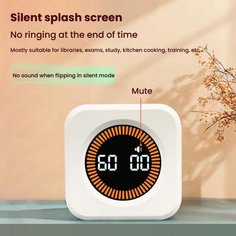 Mini Visual Timer Gravity Sensing Cube Flip Learning Fitness Time Management Timer