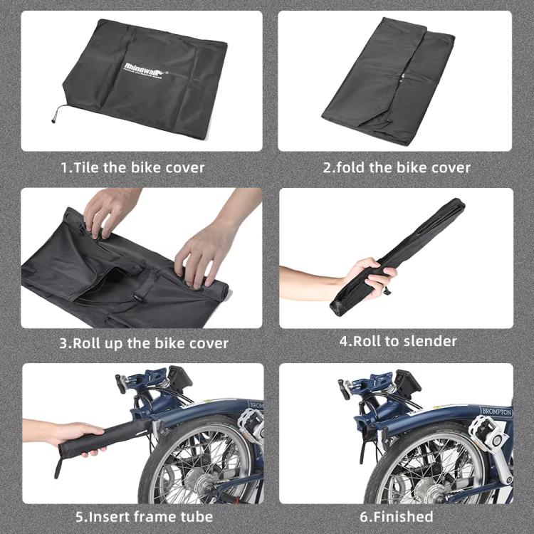 Rhinowalk RF164 For Brompton Folding Bicycle Ultralight Storage Bag - Black