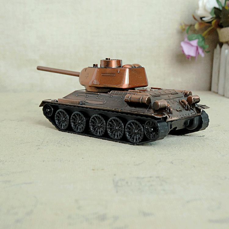 Without Wheels Simulation Alloy Tank Model Metal Crafts Home Jewelry Ornaments