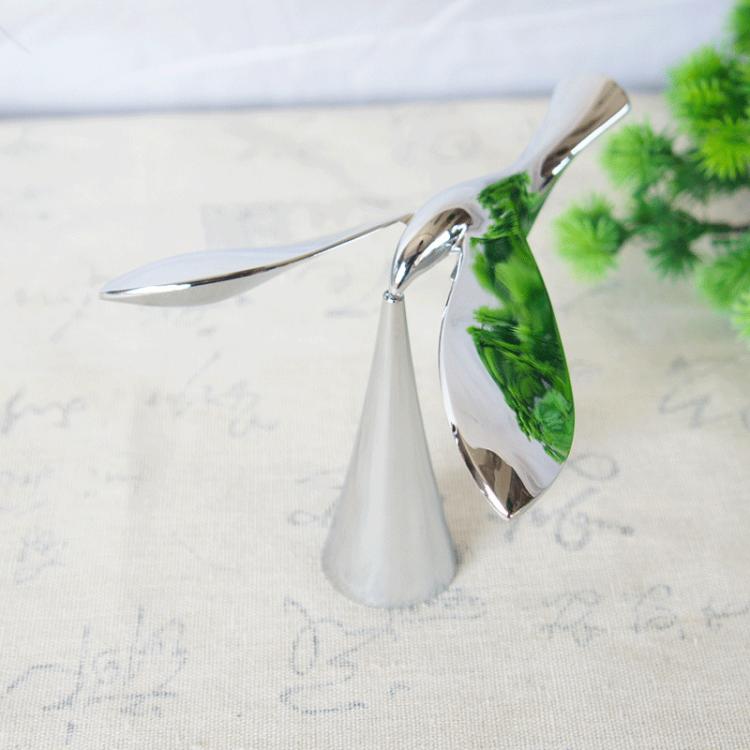 Small Office Decoration Alloy Balance Bird Photography Props Model