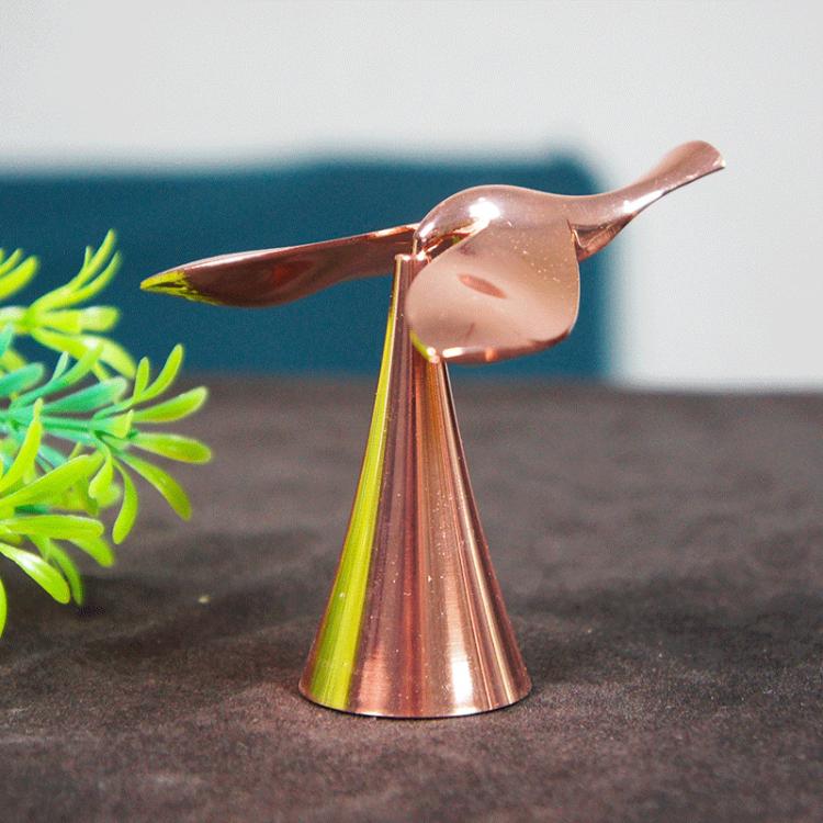 Small Office Decoration Alloy Balance Bird Photography Props Model