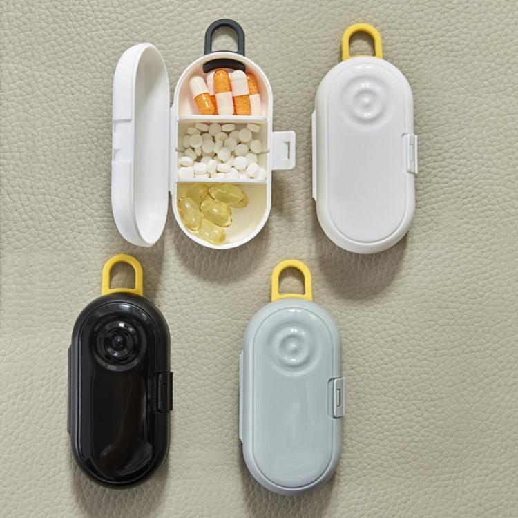 Portable Mini Storage Box Multi-function Toothpick Floss Swimming Earplug Storage Case Pill Box