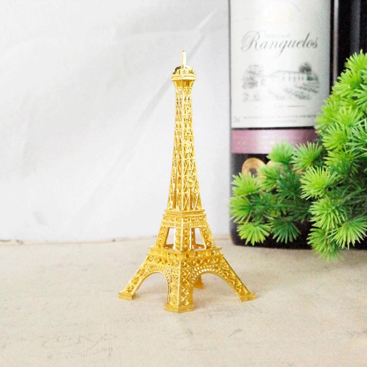 18cm Metal Eiffel Tower Model Photo Prop Ornament