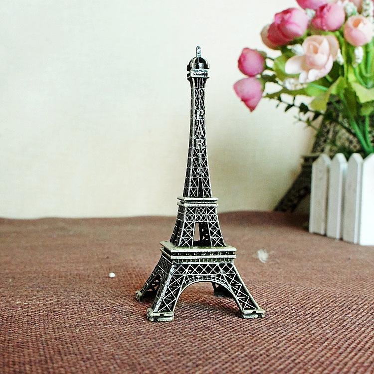 22cm Metal Eiffel Tower Model Photo Prop Ornament