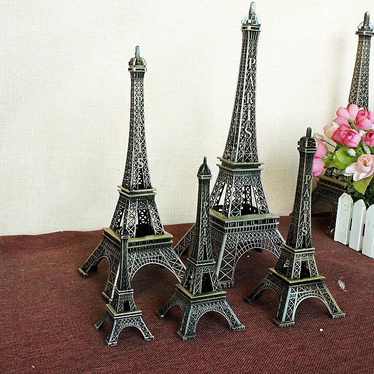 15cm Metal Eiffel Tower Model Photo Prop Ornament