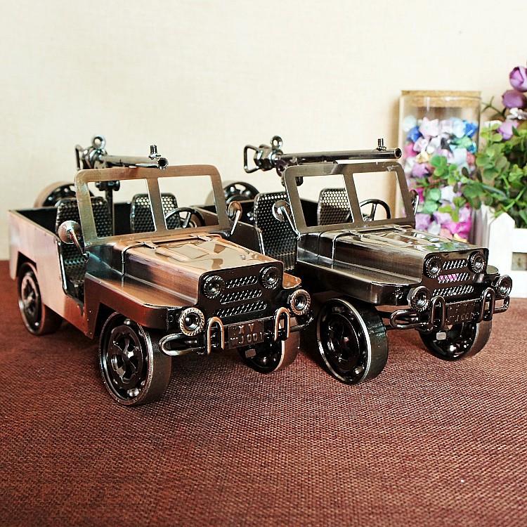 Metal Iron Classic Car Model Ornament, Style: SMT002A