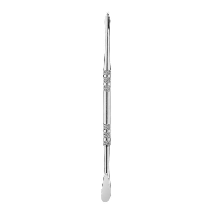 Stainless Steel Soot Spoon Carving Tools, Style: Dual Head 2 Original Color - PVC Bag Single Pack