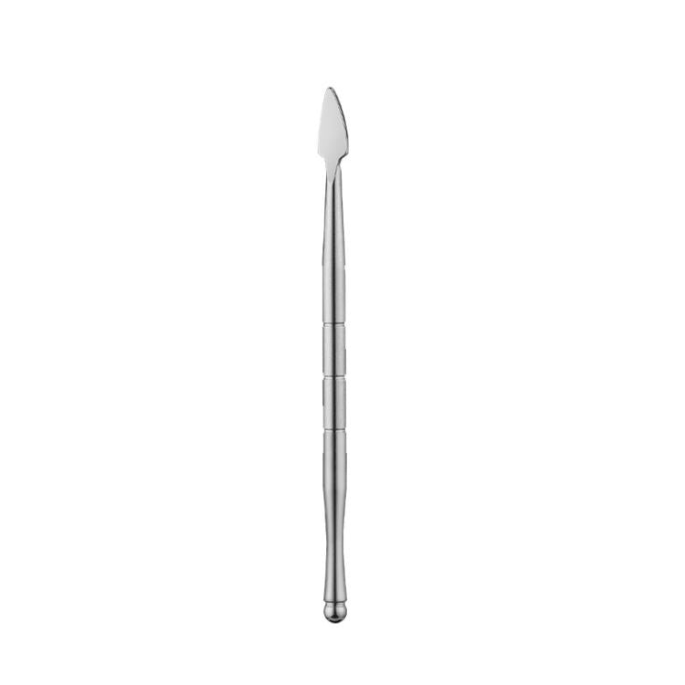 Stainless Steel Soot Spoon Carving Tools, Style: Single Head 2 Original Color - PVC Bag Single Pack