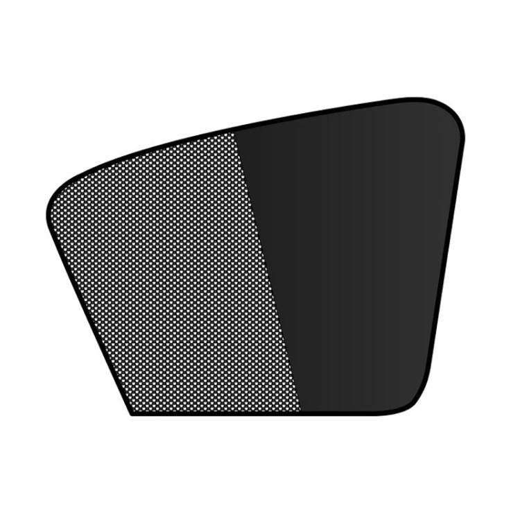 Universal Magnetic Car Sunshade Double Splicing Design Breathable Car Curtains, Style: Vertical Splicing Passenger