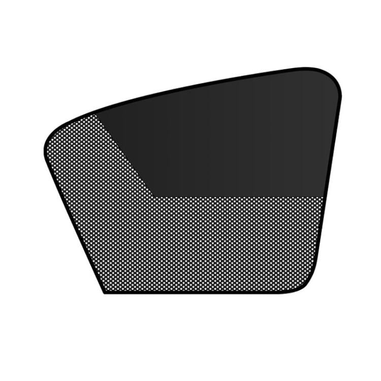 Universal Magnetic Car Sunshade Double Splicing Design Breathable Car Curtains, Style: Horizontal Splicing Passenger