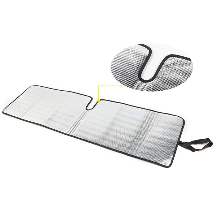 51.9 x 16.1inch For Jeep 2007-2017 Wrangler JK Car Front Windshield Sunshade - Black+Silver