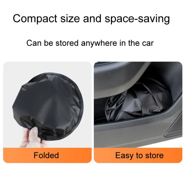 1pair Car Quick Installation Static Film Adsorption Opaque Window Sunshade, Style: Front - Black