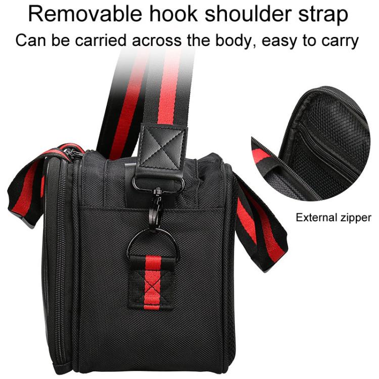 25.5 x 14.5 x 20cm Fiber Optic Cold Splicing Tools Classification Storage Bag Optical Power Meter Red Light Pen Backpack Satchel