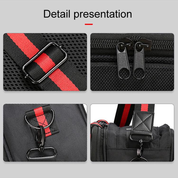 25.5 x 14.5 x 20cm Fiber Optic Cold Splicing Tools Classification Storage Bag Optical Power Meter Red Light Pen Backpack Satchel