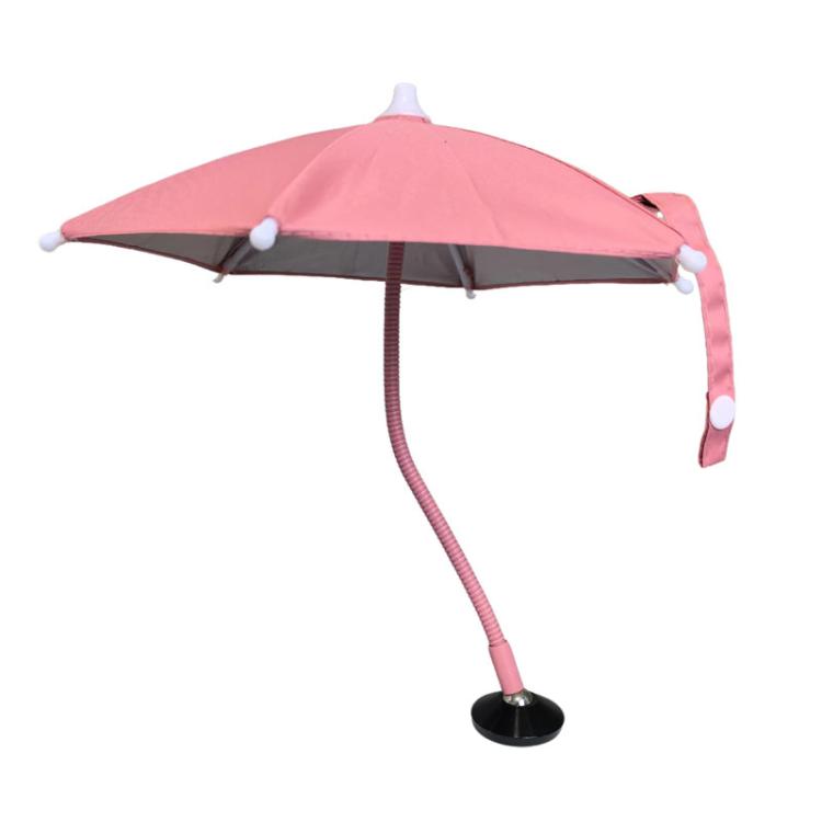 Magnetic Phone Mini Sun Protection Umbrella Parasol Diameter 9.4 inch, Metal Hose 8.3 inch