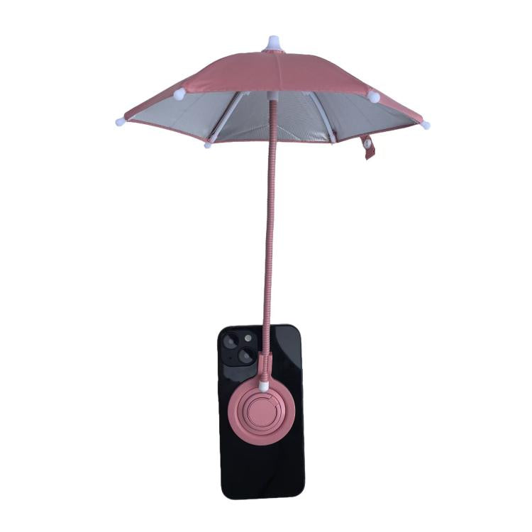 Magnetic Phone Mini Umbrella Waterproof Sunshade With Finger Ring