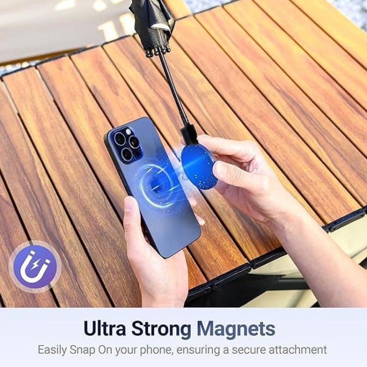 Magnetic Phone Mini Umbrella Waterproof Sunshade With Finger Ring
