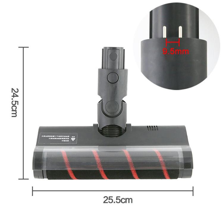 Soft Velvet Suction Head For Dreame V9 / V10 / V11 / V12 / V16 / T10 / T20 / T30 Vacuum Cleaner - Black