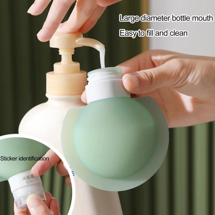 3pcs /Pack 60ML Silicone Bottle Lotion Container Squeeze Refillable Travelling Cream Shampoo Container