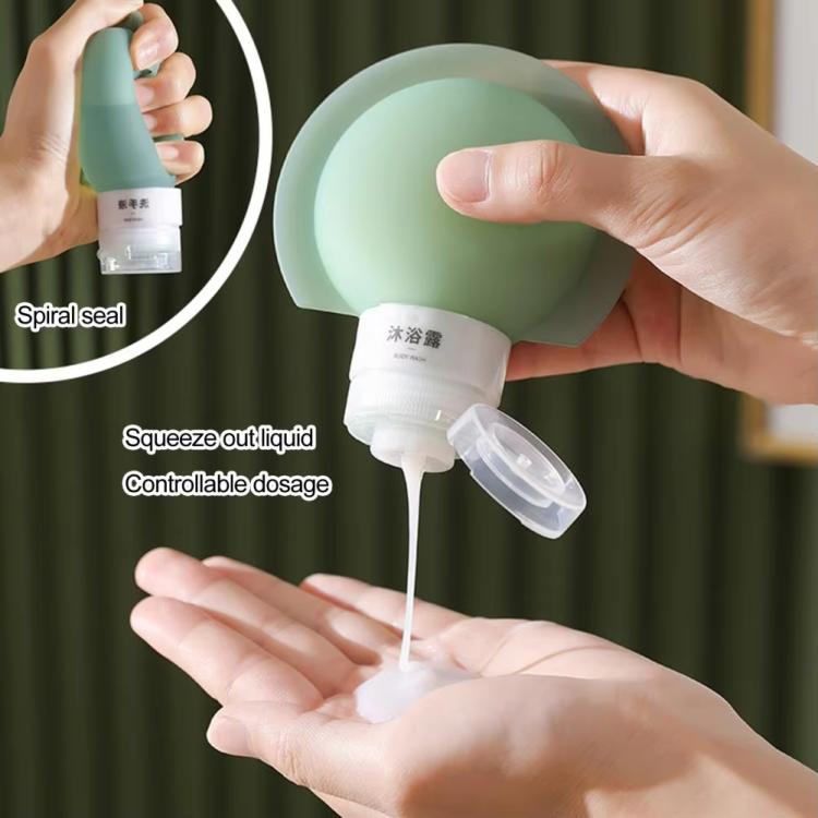 3pcs /Pack 60ML Silicone Bottle Lotion Container Squeeze Refillable Travelling Cream Shampoo Container