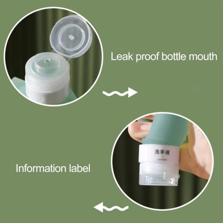 3pcs /Pack 60ML Silicone Bottle Lotion Container Squeeze Refillable Travelling Cream Shampoo Container