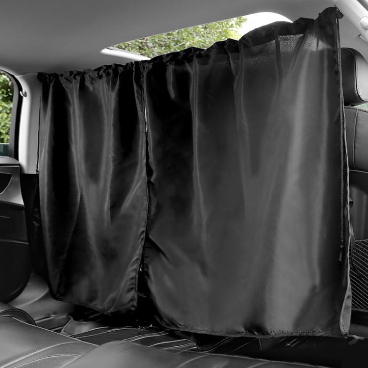 5pcs / Set Car Rear Side Blackout Sunshade Curtains Automobile Privacy Sunshade - Black