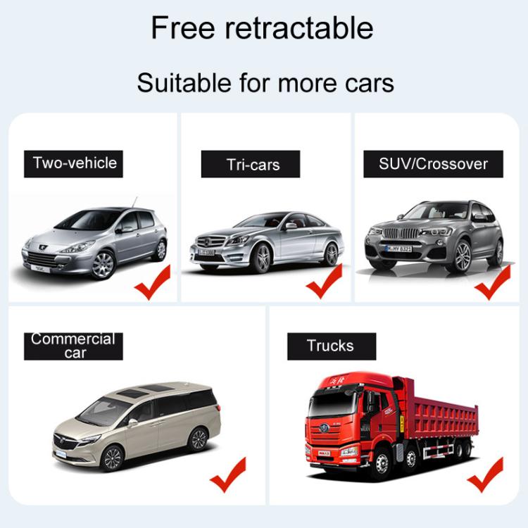5pcs / Set Car Rear Side Blackout Sunshade Curtains Automobile Privacy Sunshade - Black