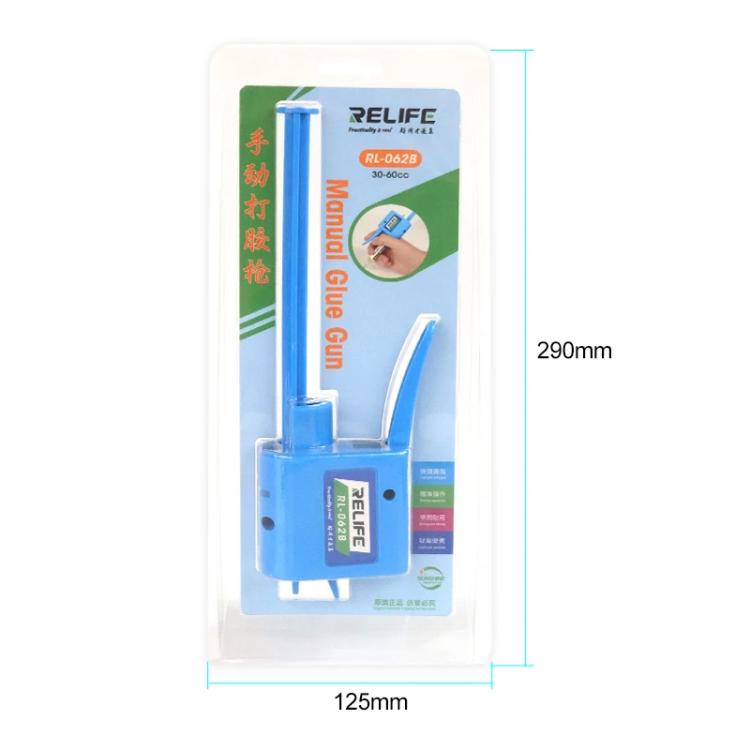 RELIFE RL-062B 30CC Manual Glue Tapper Cell Phone Repair Motherboard Soldering Oil Syringe Booster Tin Paste Syringe Pusher