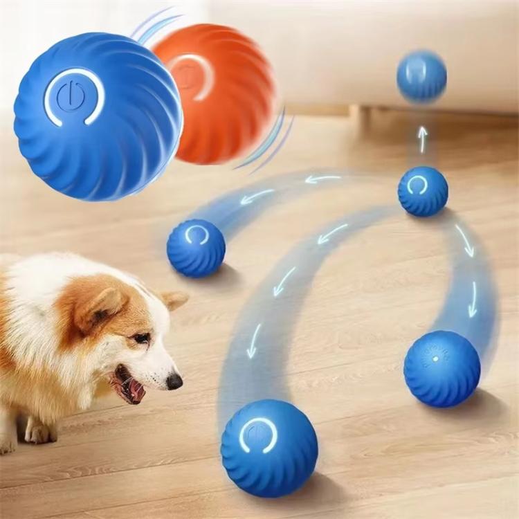 Petgravity Smart Self Rolling Ball Interactive Dog Toys Rechargeable Dog Ball Replaceable Shell 56mm Blue