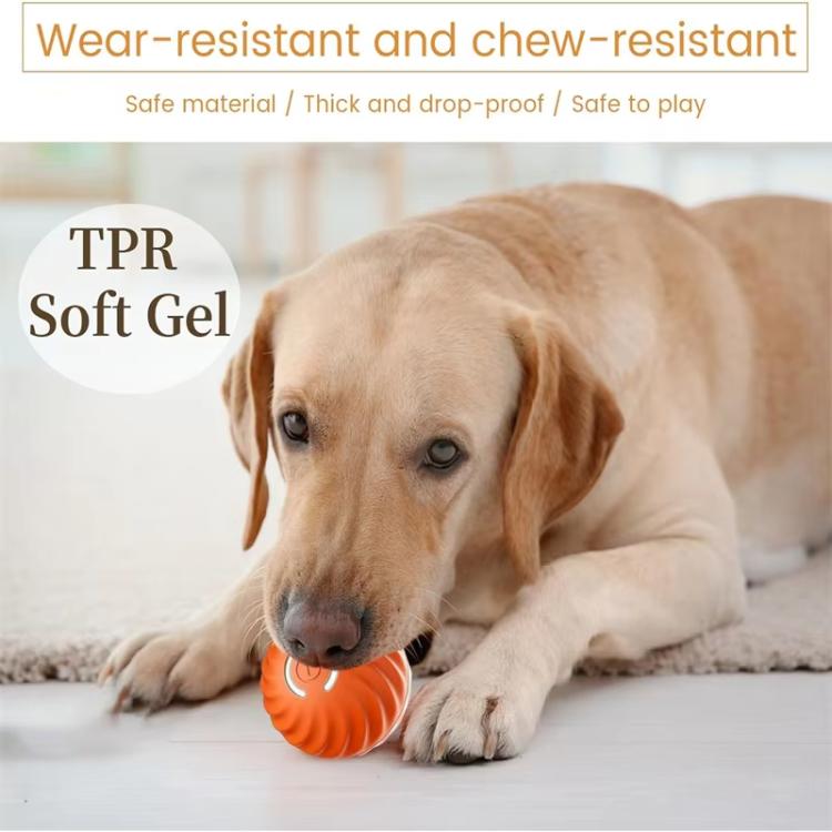 Petgravity Smart Self Rolling Ball Interactive Dog Toys Rechargeable Dog Ball Replaceable Shell 56mm Orange