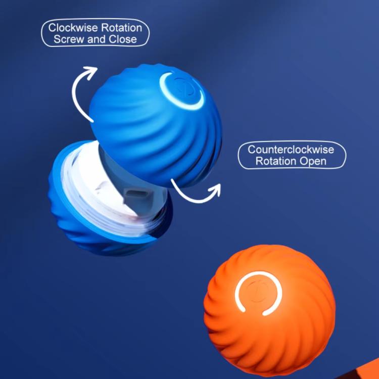 Petgravity Smart Self Rolling Ball Interactive Dog Toys Rechargeable Dog Ball Replaceable Shell 67mm Orange
