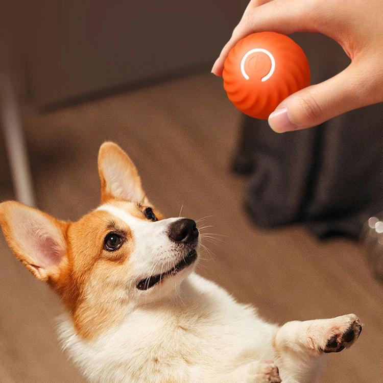 Petgravity Smart Self Rolling Ball Interactive Dog Toys Rechargeable Dog Ball Replaceable Shell 67mm Orange