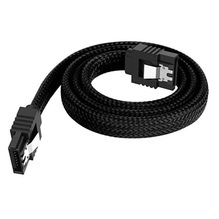0.5m SATA3.0 With Aluminum Foil Shield Braided Cable Body Computer Hard Drive Power Cable