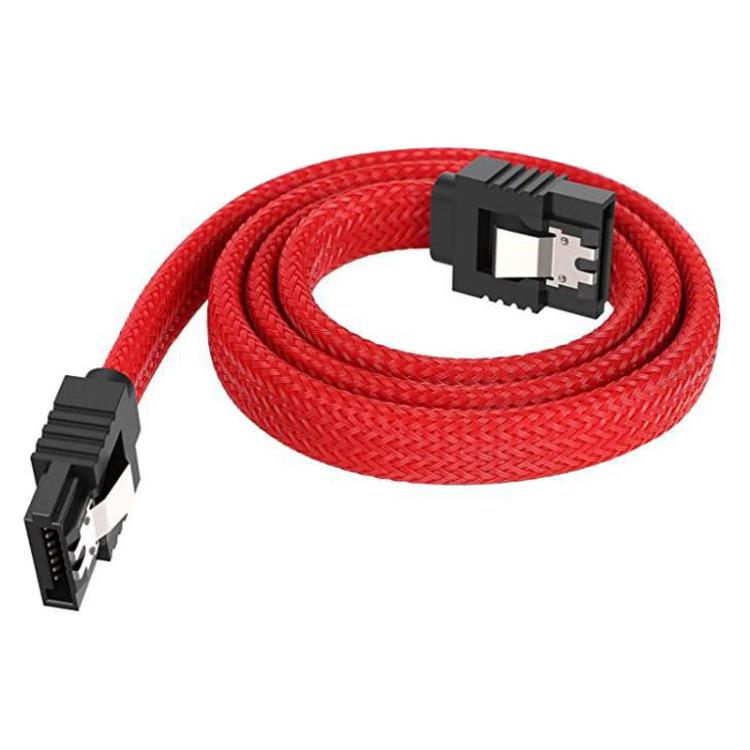 0.5m SATA3.0 With Aluminum Foil Shield Braided Cable Body Computer Hard Drive Power Cable