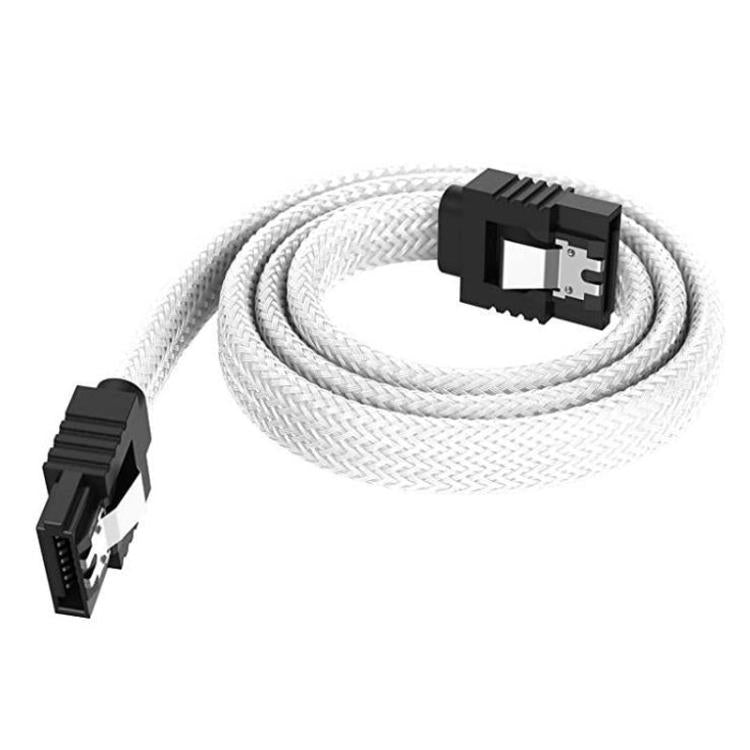 0.5m SATA3.0 With Aluminum Foil Shield Braided Cable Body Computer Hard Drive Power Cable