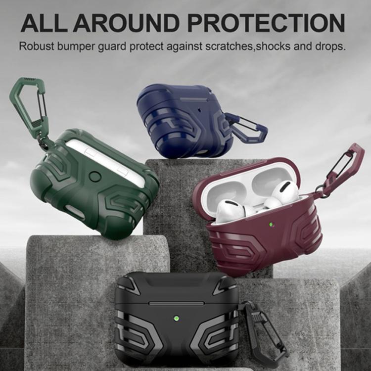 For AirPods Pro 2 Earbuds TPU Cover Case Vanguard Armor Storage Box
