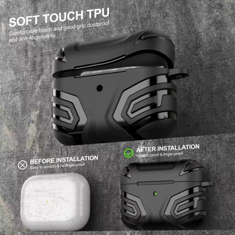 For AirPods Pro 2 Earbuds TPU Cover Case Vanguard Armor Storage Box