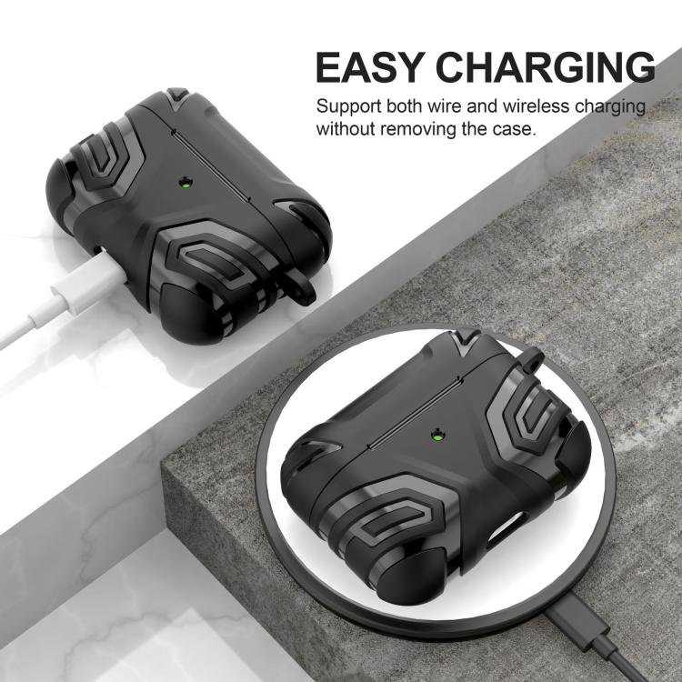 For AirPods Pro 2 Earbuds TPU Cover Case Vanguard Armor Storage Box
