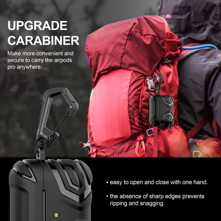 For AirPods Pro 2 Earbuds TPU Cover Case Vanguard Armor Storage Box