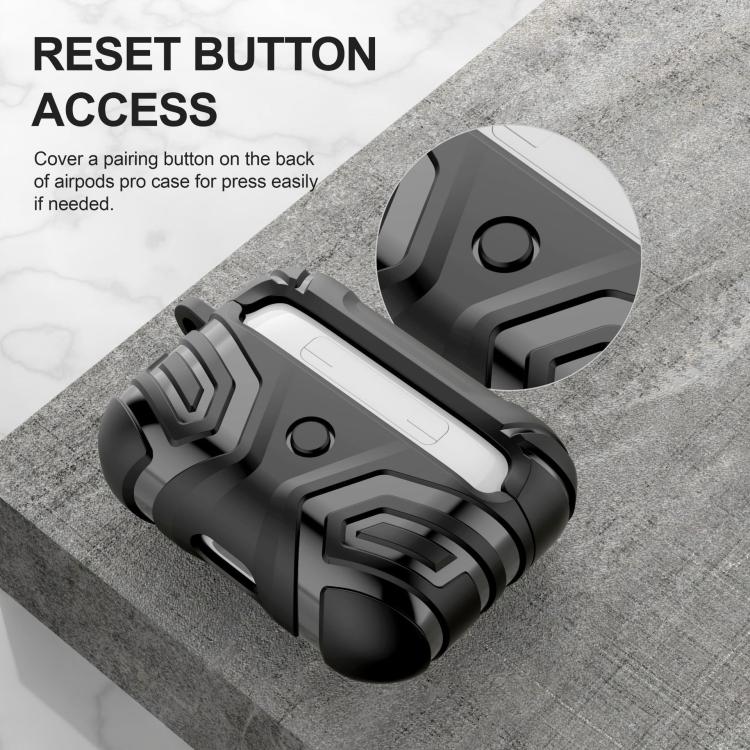 For AirPods Pro Earbuds TPU Cover Case Vanguard Armor Storage Box