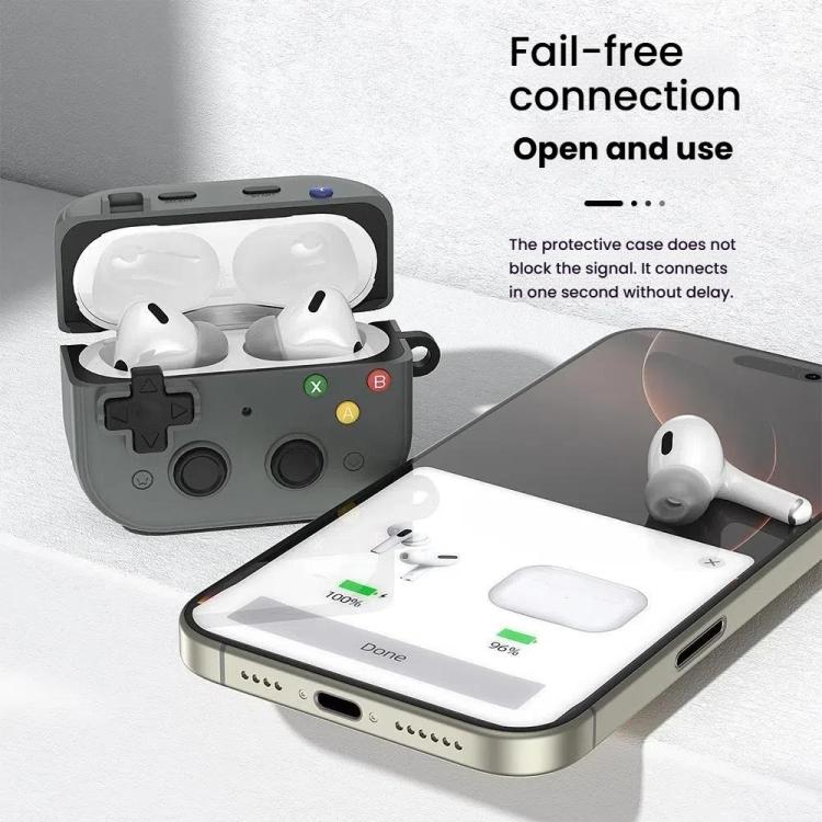 For AirPods 4  Earbuds Cover Retro Game Console Protective Case with Lock Design